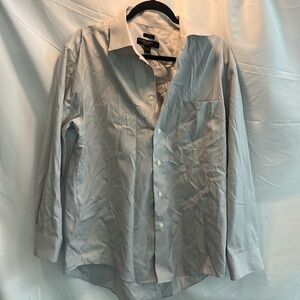 Pronto Uomo Men’s Dress Shirt in Gray Pinstripe